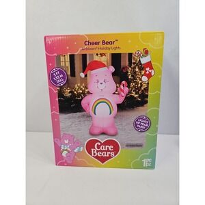 Care Bears Cheer Bear Airblown Holiday Lights 5Ft Inflatable IN/OUTDOOR Decor